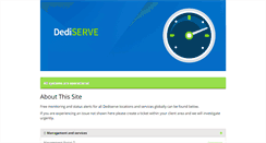 Desktop Screenshot of dediservestatus.com